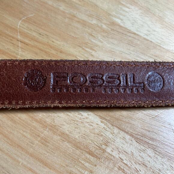 Fossil LARGE Multi Color Leather Belt Style BT 1411 Brown Black Green. Pre-Owned - Picture 7 of 9